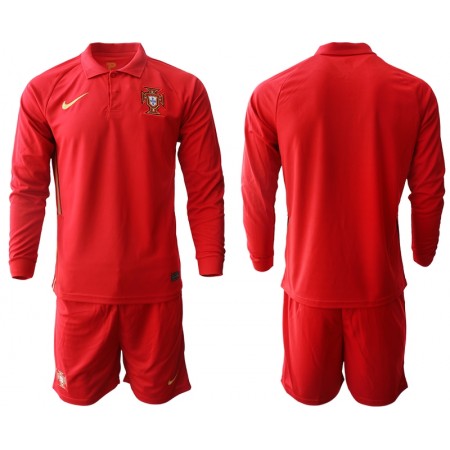 Billiga Fotbollströjor Portugal Barn Hemma tröja  EM 2020 Långärmad